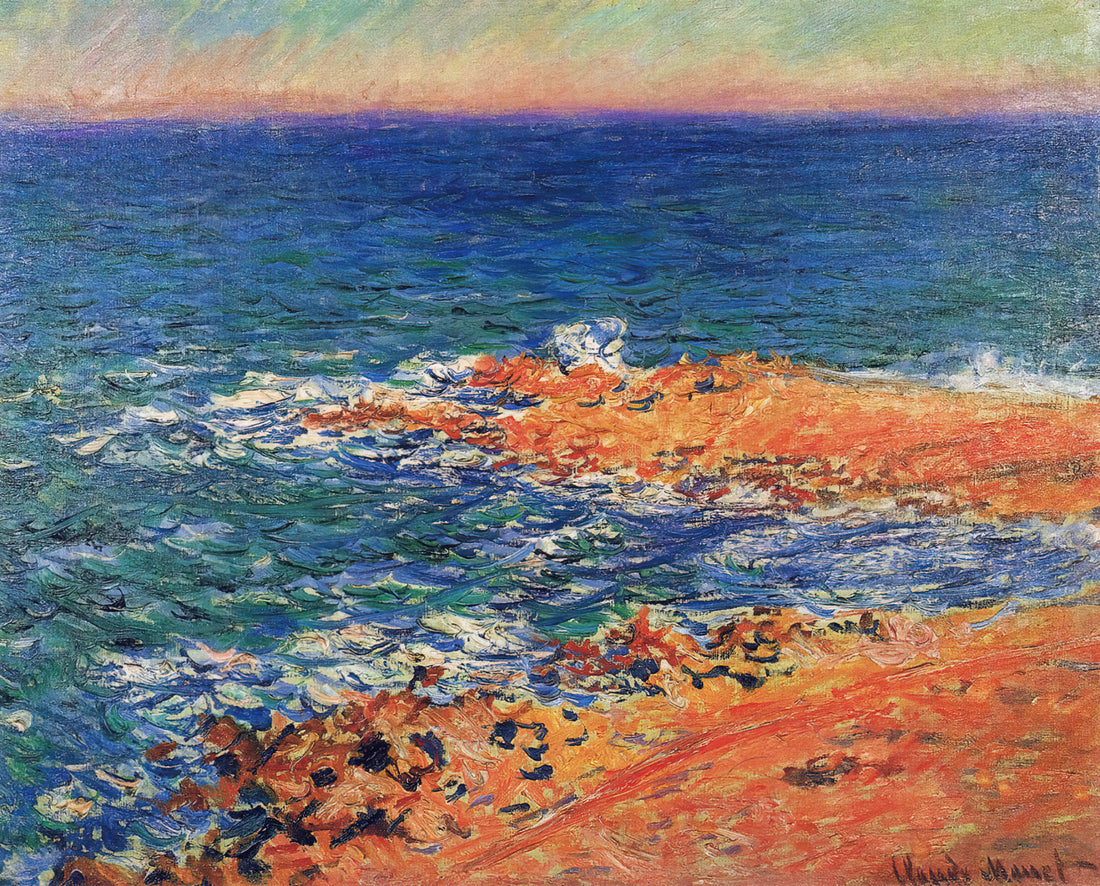 Étretat and Monet: How the Normandy Cliffs Transformed Impressionism - The Big Blue Sea in Antibes by claude monet
