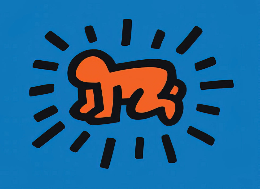 Etsy Keith Haring Print: Collector's Guide to Authentic Art vs. Mass Production - RADIANT BABY FROM ICONS SERIES 1990 by Keith Haring