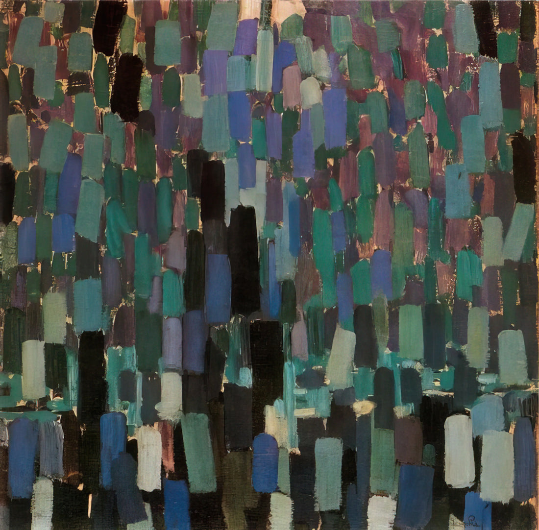 Exploring the Abstract World of Frantisek Kupka Art: A Pioneer's Legacy - Nocturne by Frantisek Kupka