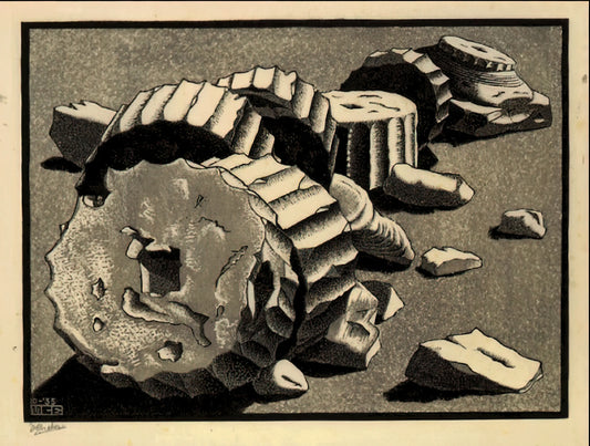 Exploring the Impossible: Where to Find a Museum M.C. Escher Collection - SELINUNTE SICILY OCTOBER 1935 1935 by MC Escher