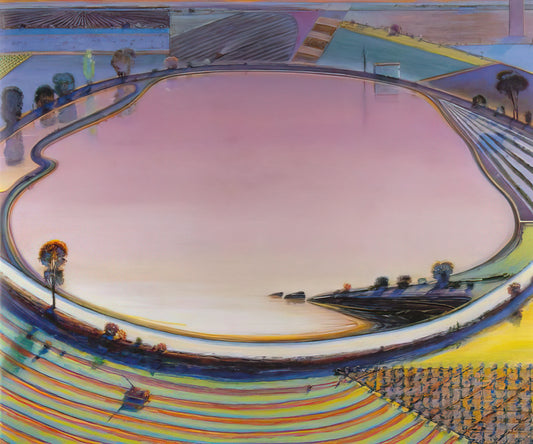 Exploring the Irresistible Charm of Wayne Thiebaud Paintings - Reservoir - 1999 by Wayne Thiebaud