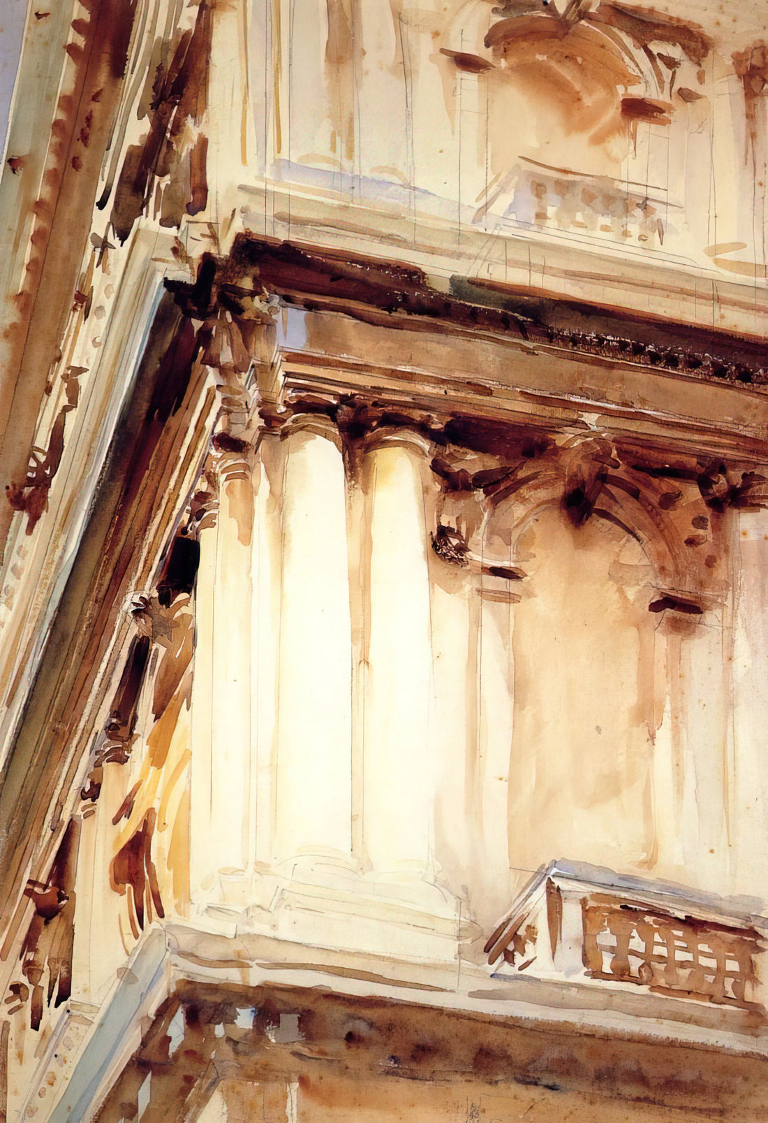 Exploring the Masterful John Singer Sargent Works: A Connoisseur's Guide - Palazzo Corner della Ca Grande by John Singer Sargent
