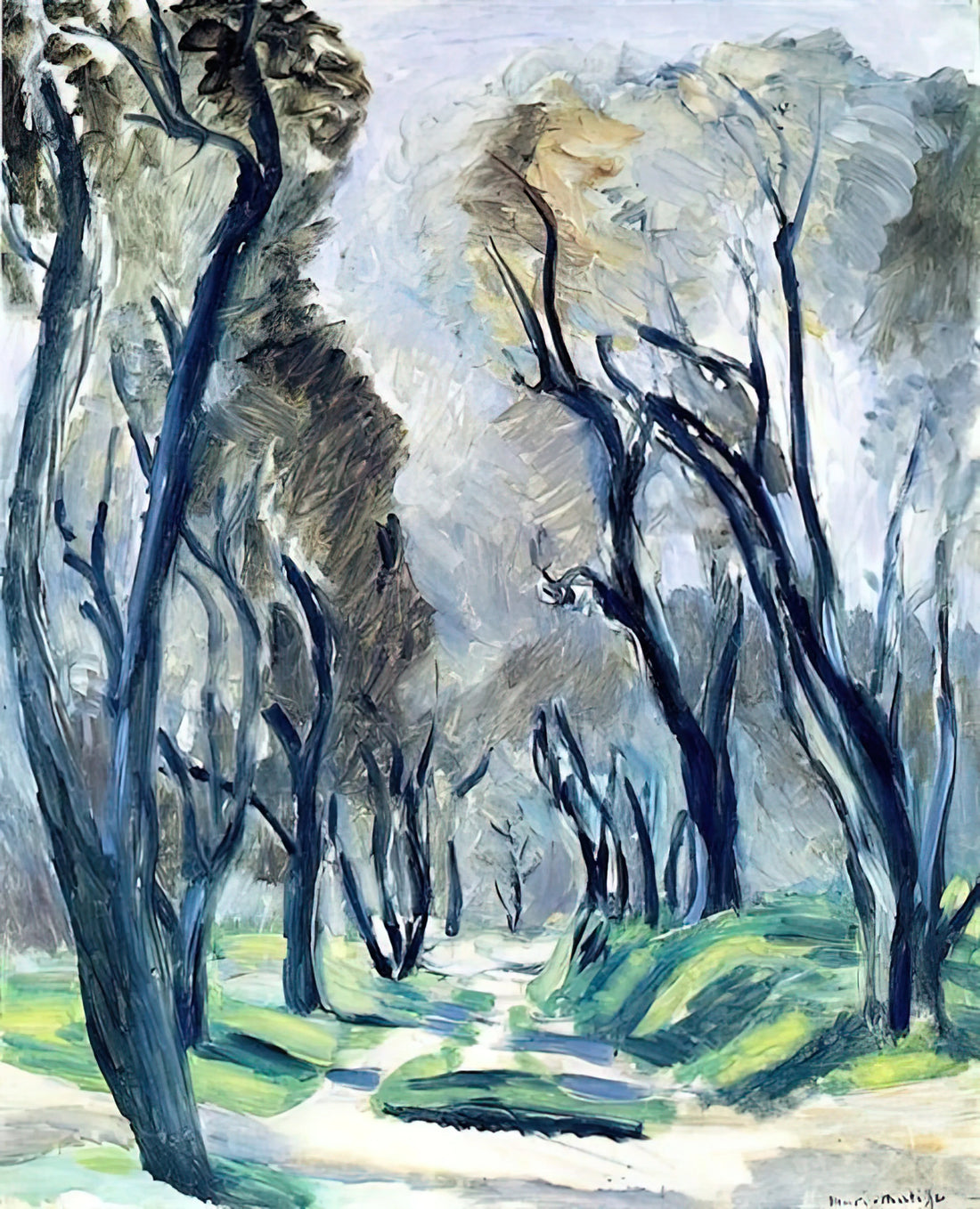 Exploring the Vibrant Legacy of Henri Matisse Prints: A Deep Dive into Graphic Artistry - THE PATH OF OLIVE TREES 1920 by Henri Matisse