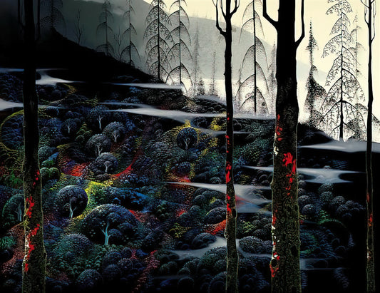 Eyvind Earle and Peter Pan: The Disney Artist Who Redefined Fantasy Illustration - Dawn's First Light by Eyvind Earle