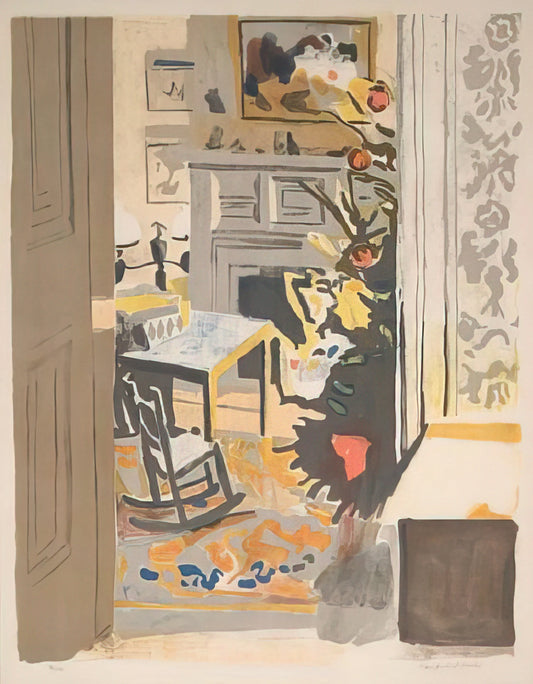 Fairfield Porter Images: A Guide to the American Realist's Visual Legacy - THE CHRISTMAS TREE 1971 by Fairfield Porter