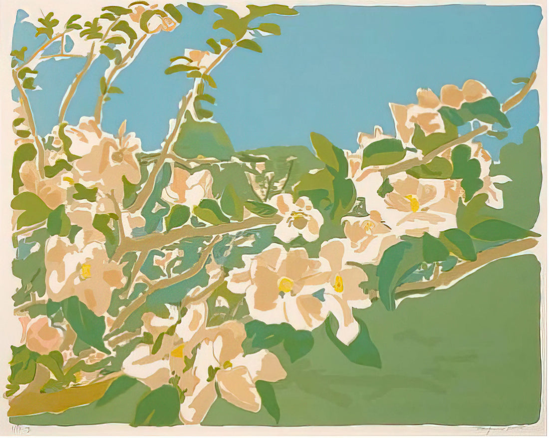 Fairfield Porter: The Unsung Master of American Figurative Painting - APPLE BLOSSOMS II 1974 by Fairfield Porter