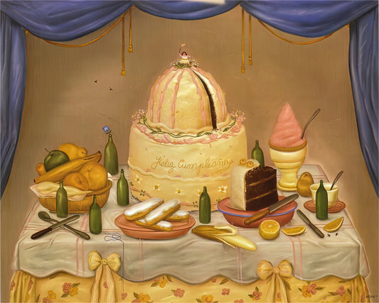 Famous Colombian Painter: Masters of Color, Culture, and Modern Latin American Art - HAPPY BIRTHDAY by Fernando Botero