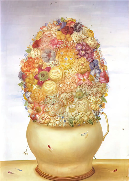 Famous Colombian Sculptors: Masters of Form, Space, and National Identity - FLOWER POT by Fernando Botero