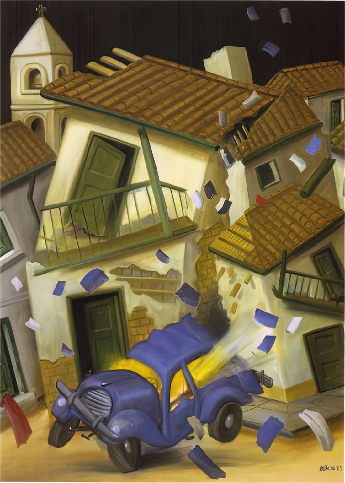 Fernando Botero: The Master of Voluptuous Forms and Cultural Commentary - CAR BOMB by Fernando Botero