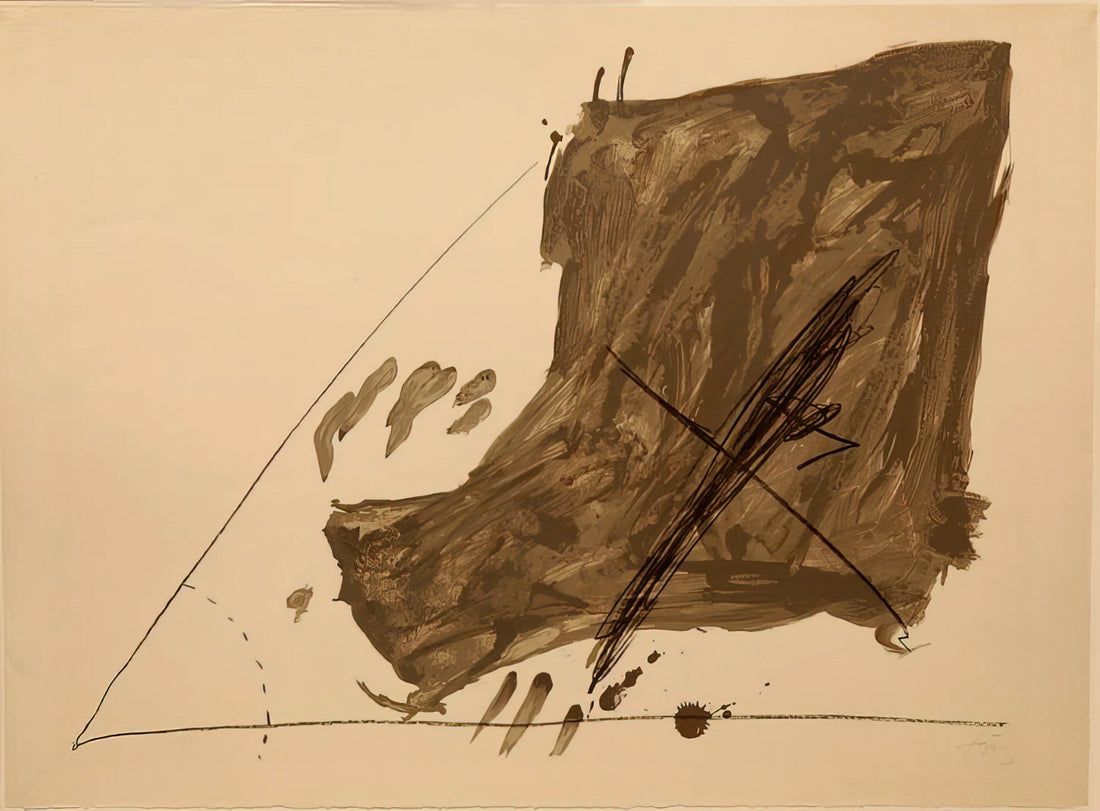 Foundation Tàpies: Exploring the Legacy and Art of Antoni Tàpies - ANGLE ET TACHES 1968 by Antoni Tapies