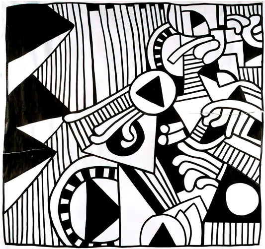 Framed Keith Haring: A Collector's Guide to Iconic Pop Art Prints - UNTITLED 1978 1 by Keith Haring