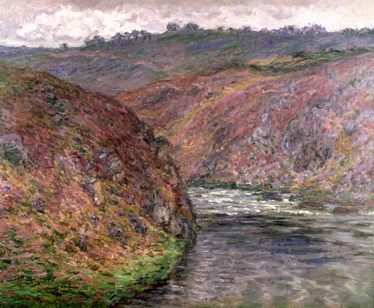 Framed Monet Wall Art: Curating Impressionist Masterpieces for Your Home - Valley of the Creuse Grey Day by claude monet