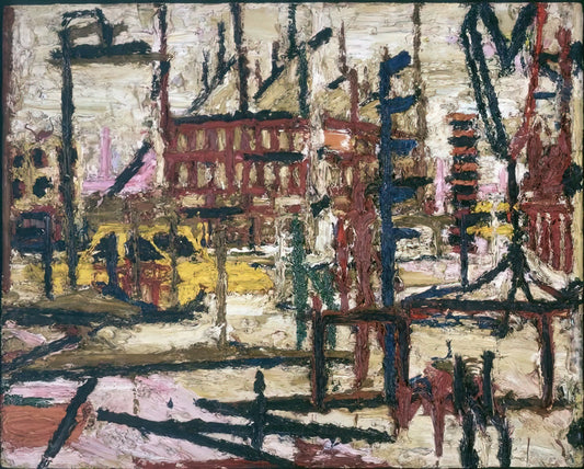 Frank Auerbach Brushed Aluminum Print: The Ultimate Guide to Owning a Modern Masterpiece - MORNINGTON CRESCENT by Frank Auerbach