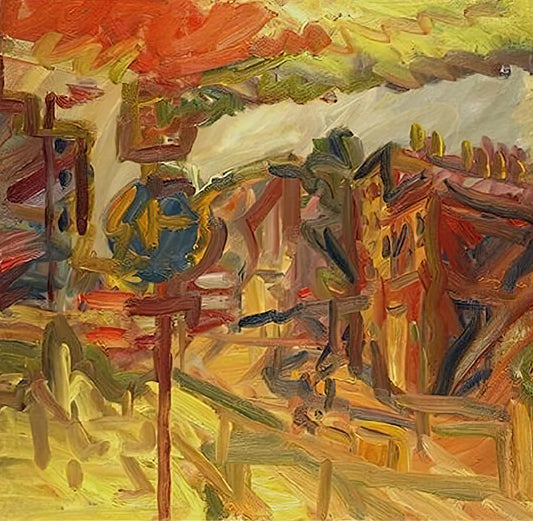 Frank Auerbach Drawings for Sale: A Collector's Guide to Acquiring Post-War British Masterpieces - THE AWNING by Frank Auerbach