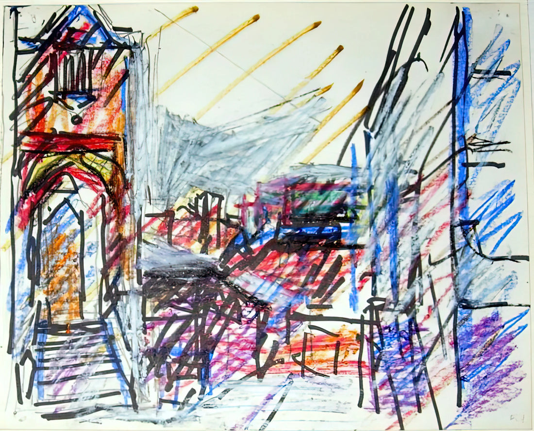 Frank Auerbach Paintings for Sale: A Collector's Guide to Acquiring His Iconic Works - TO THE STUDIOS by Frank Auerbach