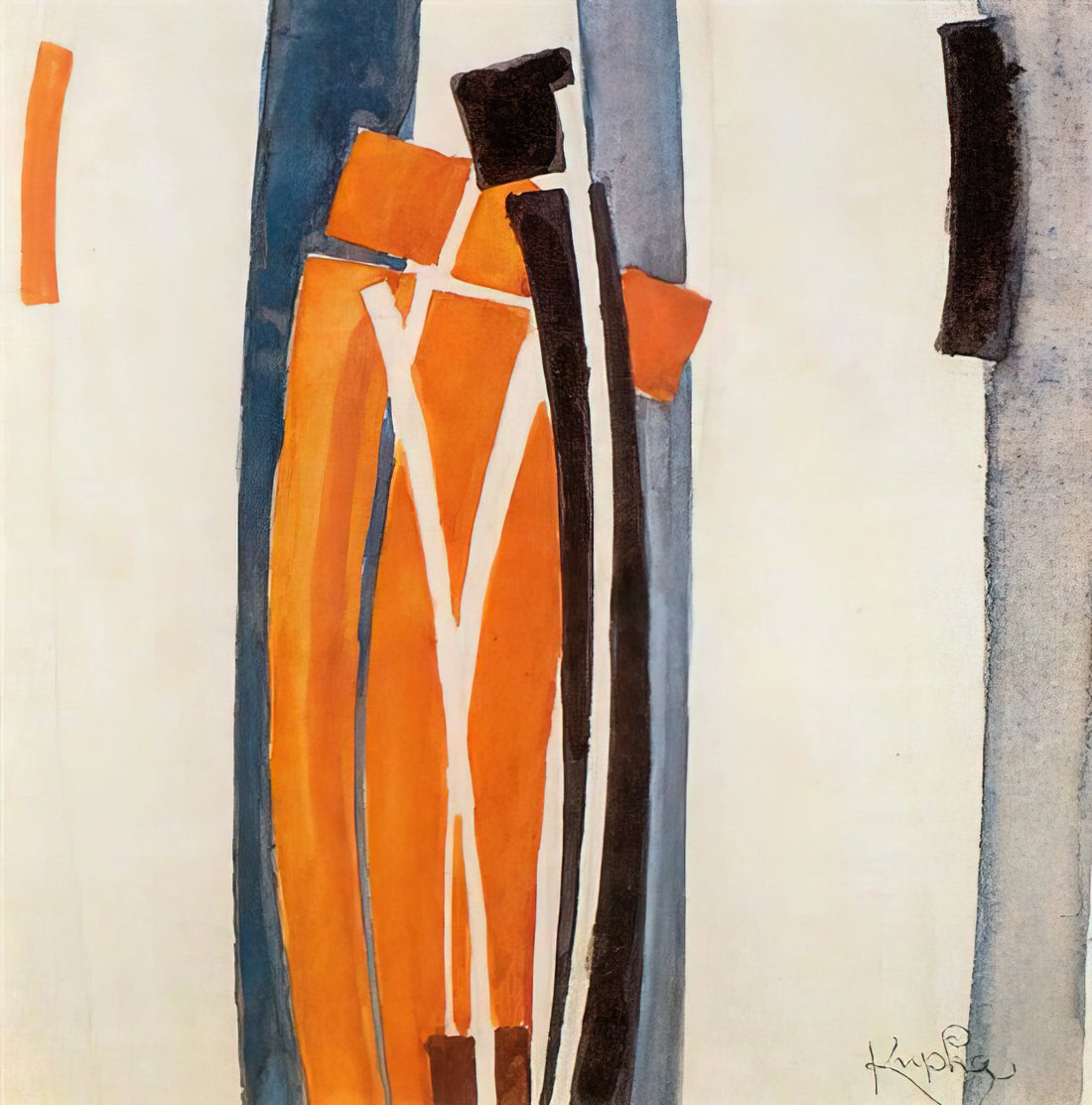 František Kupka Posters: The Abstract Pioneer's Vision in Modern Art Prints - Drawings of curves by Frantisek Kupka