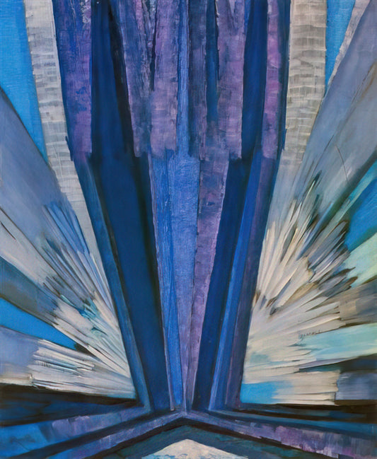 František Kupka Prints: A Collector's Guide to the Pioneer of Abstract Art - Blue by Frantisek Kupka