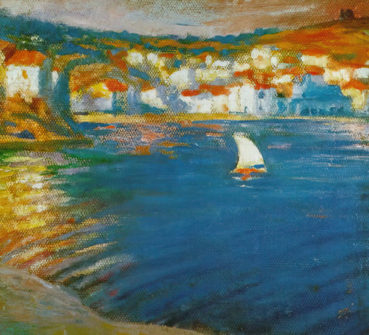 Galatea of the Spheres Print: Dali's Masterpiece of Atomic Mysticism - LANDSCAPE NEAR CADAQUES 1921 by Salvador Dali