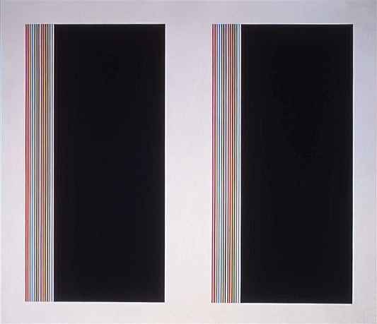 Gene Davis Prints: The Vibrant Legacy of Washington Color School's Striped Pioneer - Looking Glass - Color Field Painting by Gene Davis
