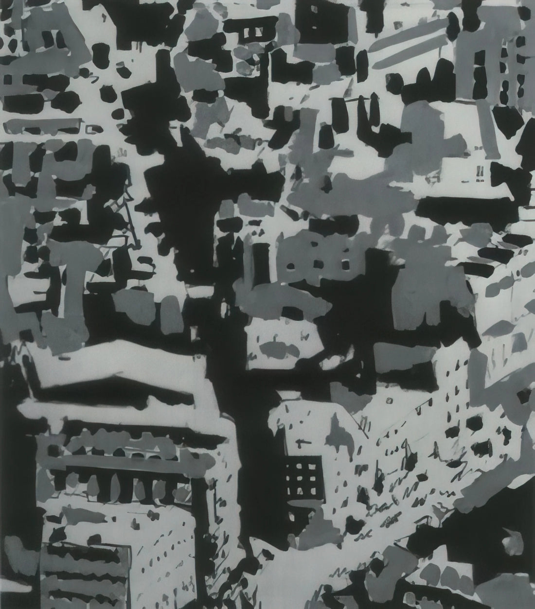 Gerhard Richter Cage Prints: A Journey into Abstract Mastery - TOWNSCAPE P2 1968 by Gerhard Richter