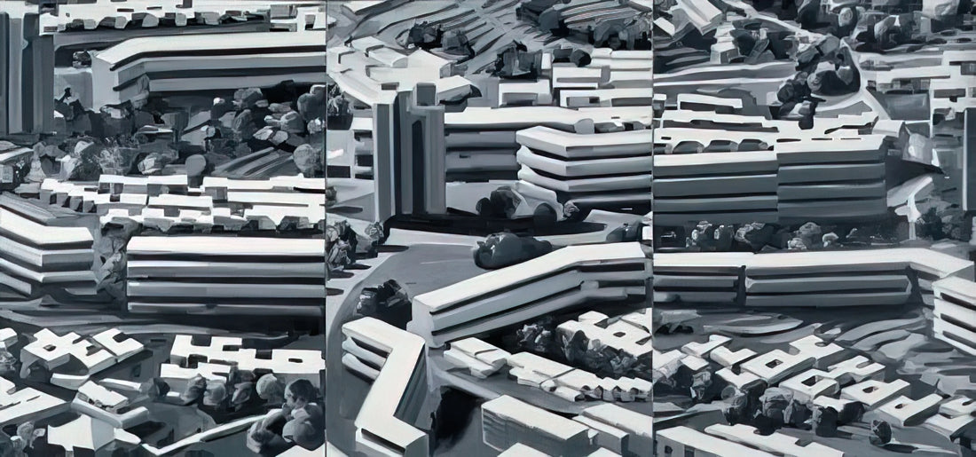 Gerhard Richter Gray Paintings: The Monochromatic Mastery of Modern Art - TOWNSCAPE TR 1969 by Gerhard Richter