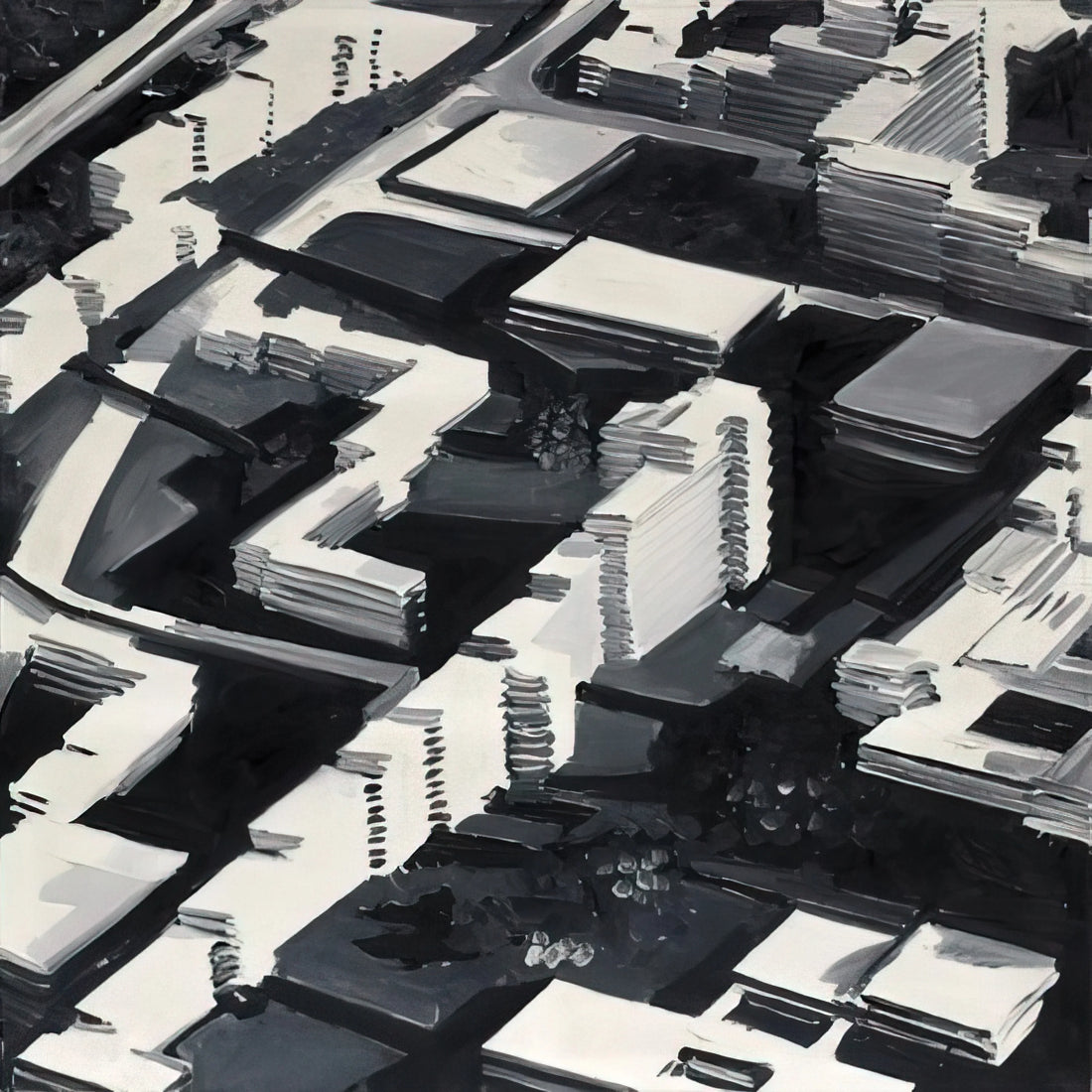 Gerhard Richter Posters for Sale: A Curator's Guide to Acquiring Iconic Art Prints - TOWNSCAPE SA 1969 by Gerhard Richter