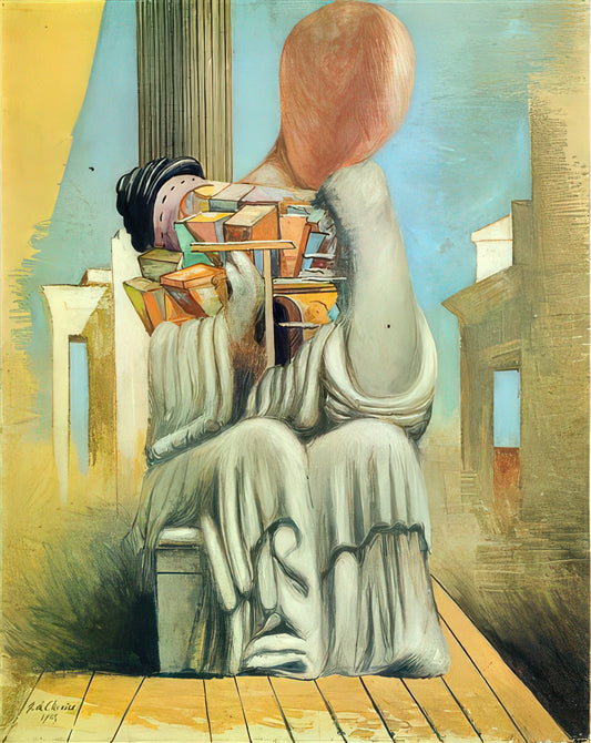 Giorgio de Chirico Painting: Decoding the Metaphysical Master of Enigma - THE TERRIBLE GAMES 1925 by Giorgio de Chirico