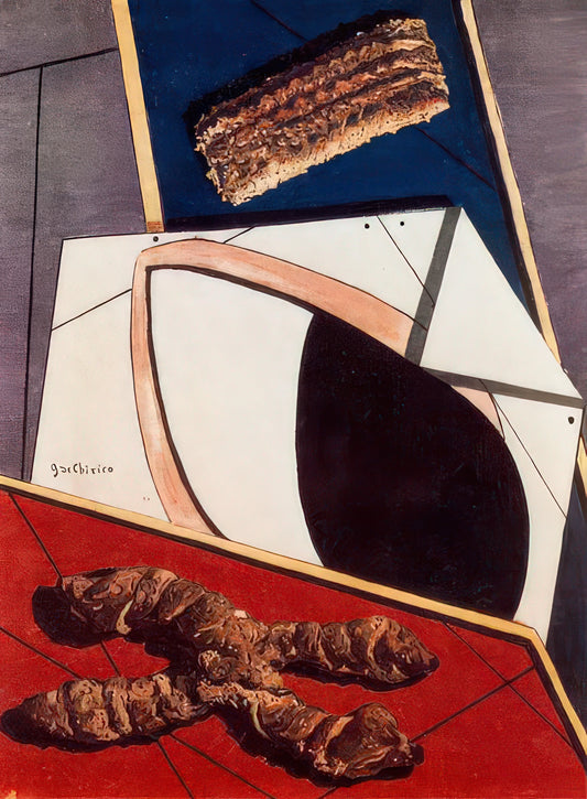 Giorgio de Chirico Paintings for Sale: Navigating the Metaphysical Art Market - GREETINGS FROM A DISTANT FRIEND by Giorgio de Chirico