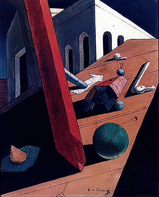 Giorgio de Chirico Posters: A Guide to the Metaphysical Master's Iconic Art Prints - THE EVIL GENIUS OF A KING 1915 by Giorgio de Chirico