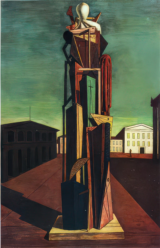 Giorgio de Chirico Sculpture: The Metaphysical Dimension in Three Dimensions - THE GREAT METAPHYSICIAN 1917 by Giorgio de Chirico