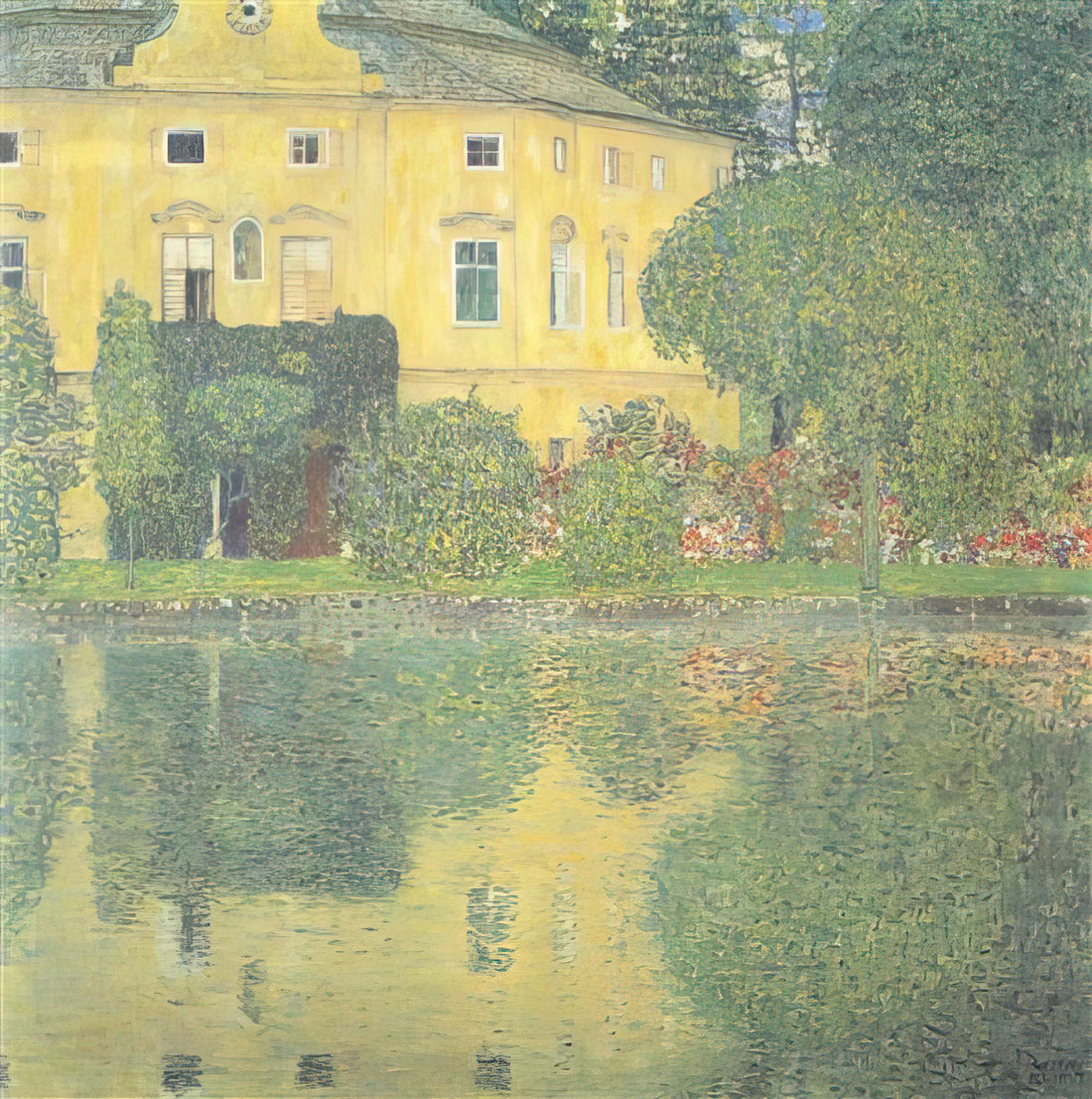 Gustav Klimt Etchings: A Rare Glimpse into the Artist's Graphic Mastery - SCHLOSS KAMMER ON THE ATTERSEE IV by Gustav Klimt