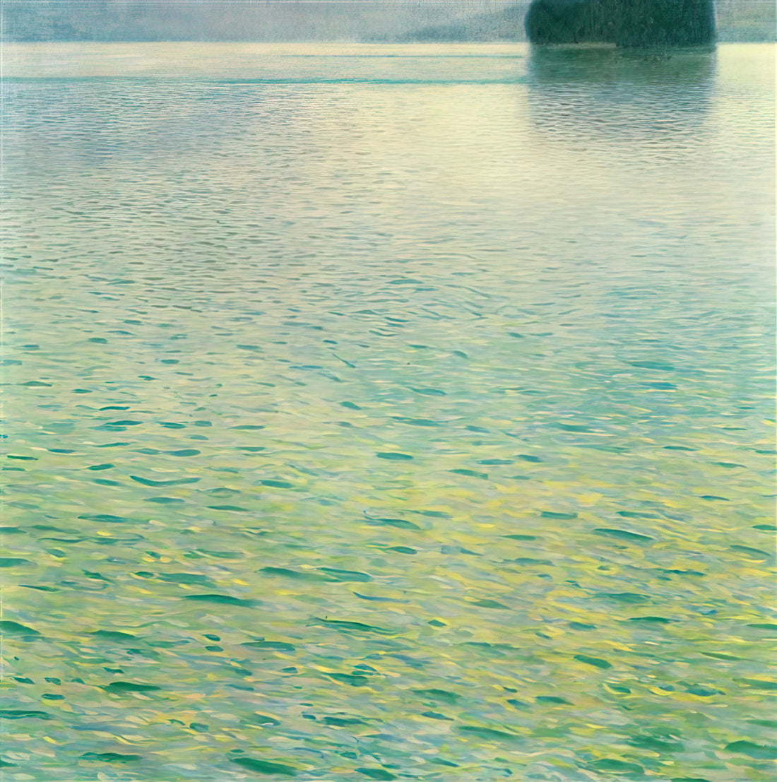 Gustav Klimt and Adele Bloch-Bauer: The Golden Muse of Vienna's Modernist Revolution - ISLAND IN THE ATTERSEE by Gustav Klimt