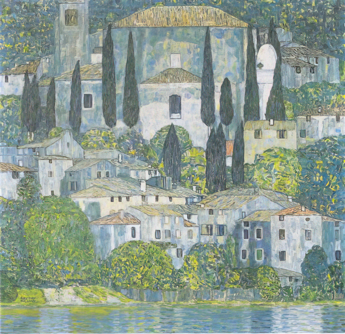 Gustav Klimt: The Golden Visionary Who Redefined Modern Art - CHRURCH IN CASSONE 1913 by Gustav Klimt