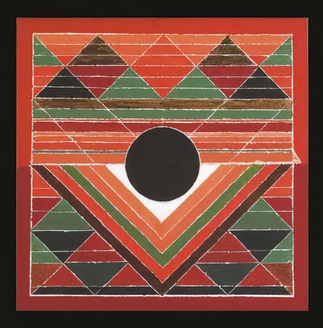 HS Raza Paintings: A Journey Through the Bindu and the Cosmos of Modern Indian Art - Bijh - Abstract Art by S. H. Raza