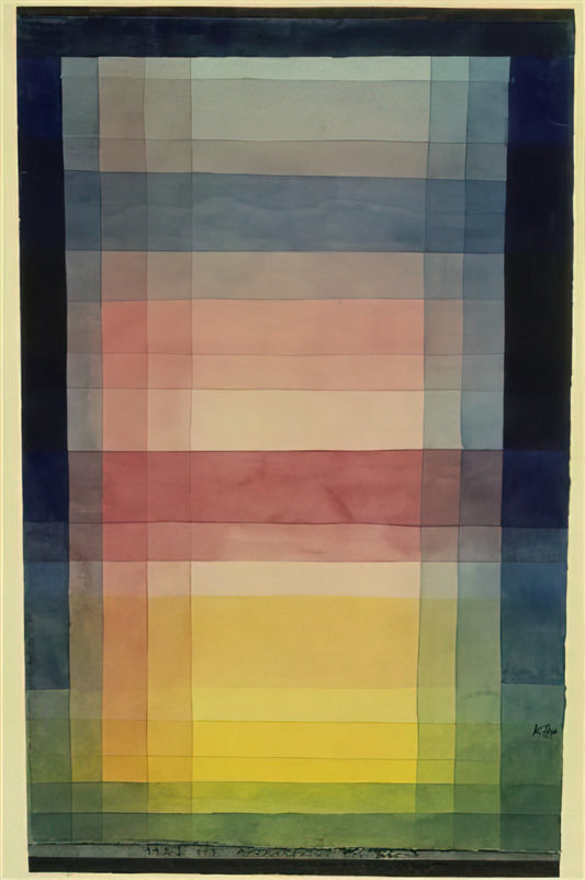 Hammamet Paul Klee: The Tunisian Journey That Transformed Modern Art - ARCHITECTURE OF THE PLAIN 1923 by Paul Klee