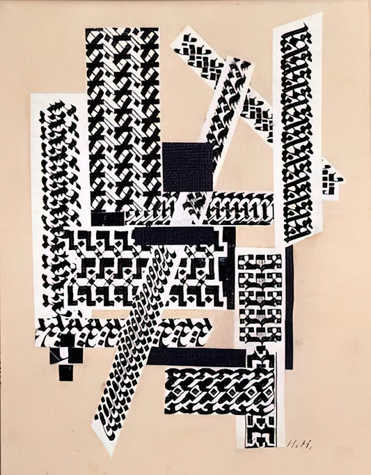 Hannah Höch Posters: A Gateway to Dadaist Rebellion and Modern Art - REED PEN COLLAGE 1922 by Hannah Hoch