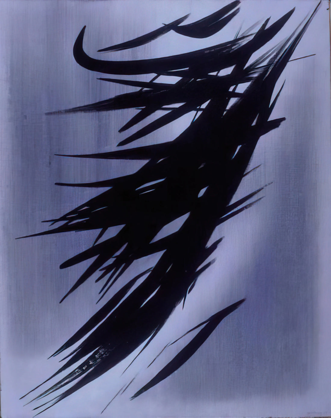 Hartung Paintings: The Dynamic Abstraction of a 20th-Century Master - Untitled T1958-3 - 1958 by Hans Hartung