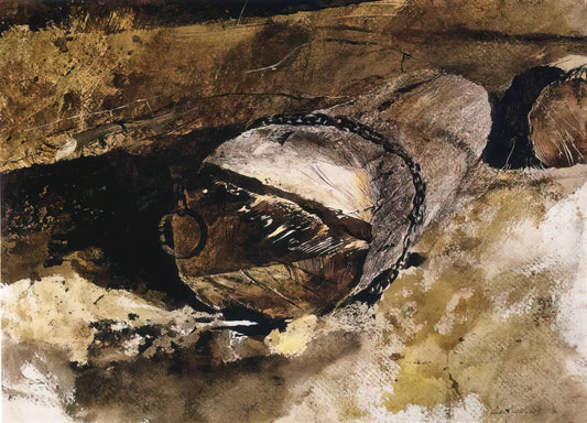 Helga Prints: The Definitive Guide to Wyeth's Iconic Series - LOG CHAIN by Andrew Wyeth