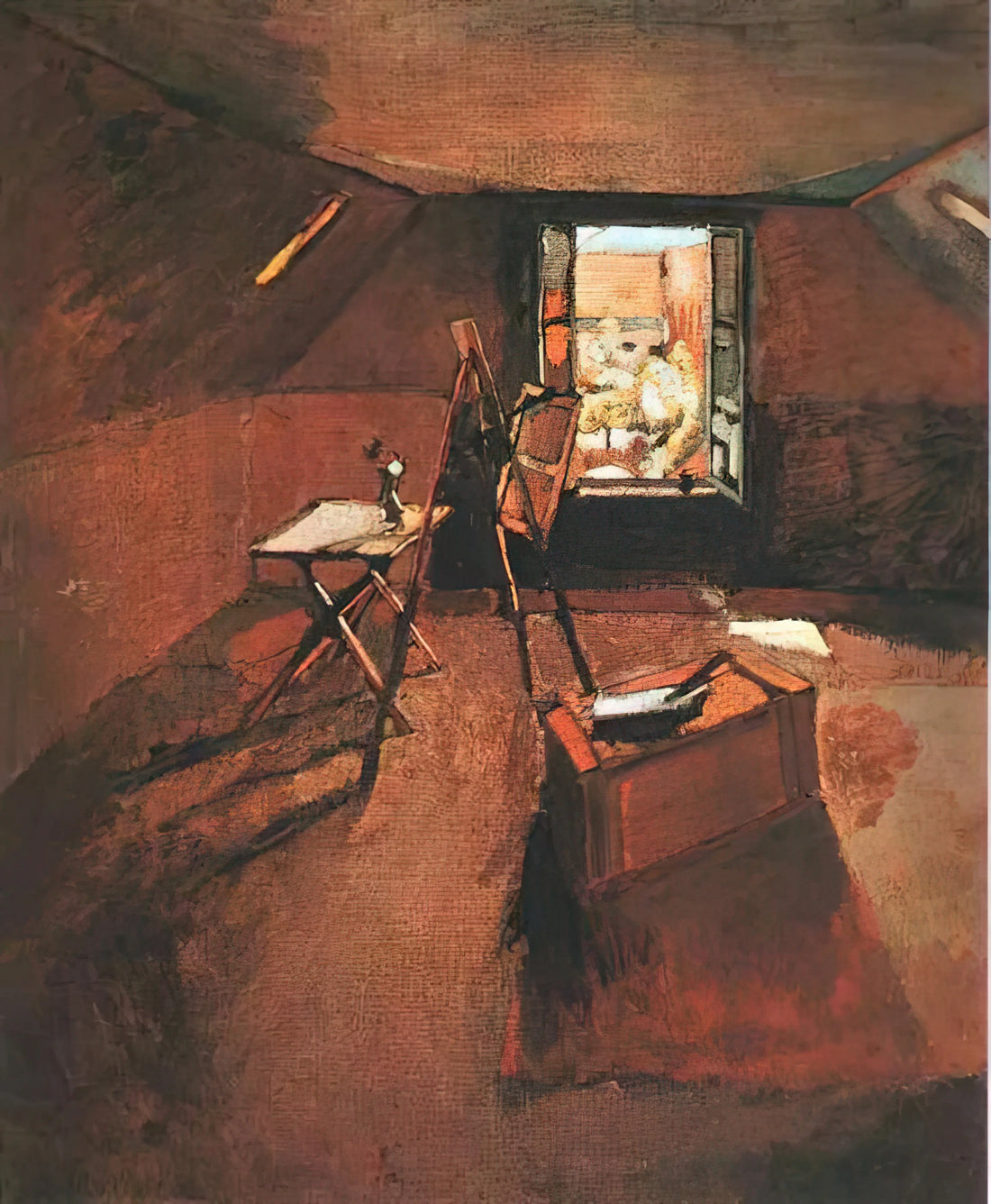 Henri Matisse Arabesque: The Master of Decorative Line and Color - STUDIO UNDER THE EAVES by Henri Matisse