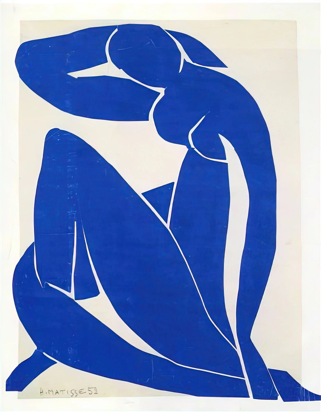 Henri Matisse Early Life: The Formative Years That Shaped a Modern Master - BLUE NUDE 1952 by Henri Matisse