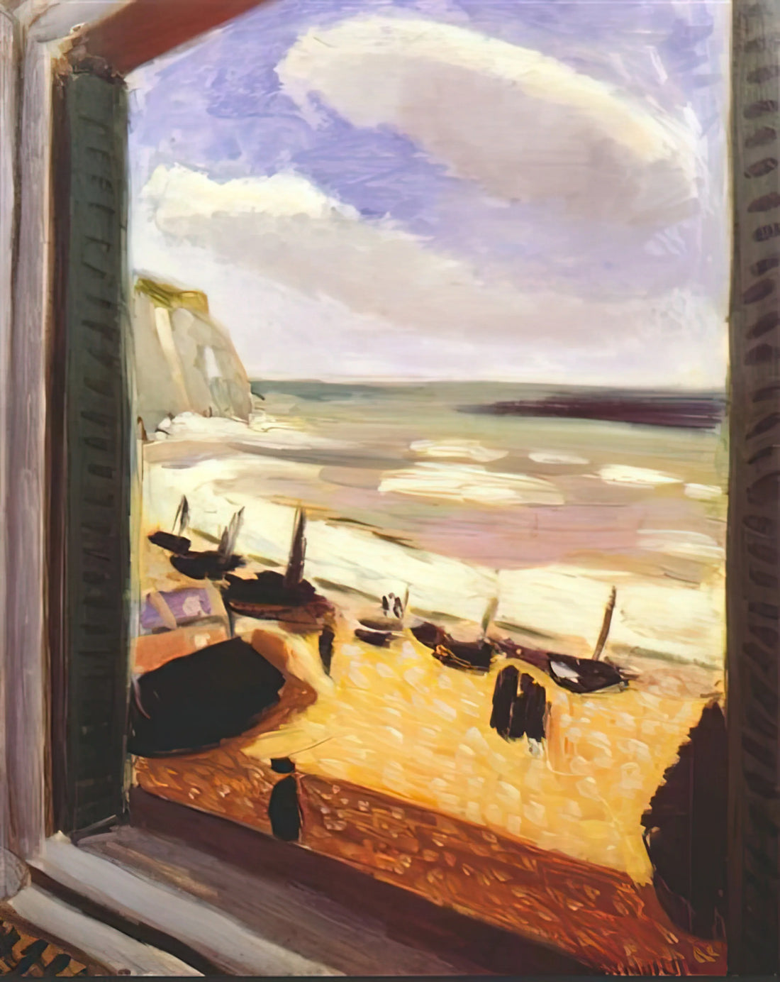 Henri Matisse Le Luxe: A Masterpiece of Fauvist Elegance and Artistic Evolution - OPEN WINDOW AT ETRETAT 1921 by Henri Matisse