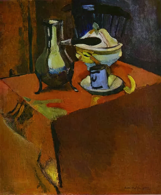 Henri Matisse Modern Art: A Revolutionary Vision of Color and Form - DISHES ON A TABLE 1900 by Henri Matisse