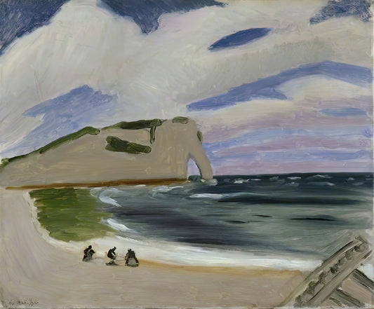 Henri Matisse Original Paintings: A Collector's Guide to His Revolutionary Art - WOMEN ON THE BEACH ETRETAT 1920 by Henri Matisse
