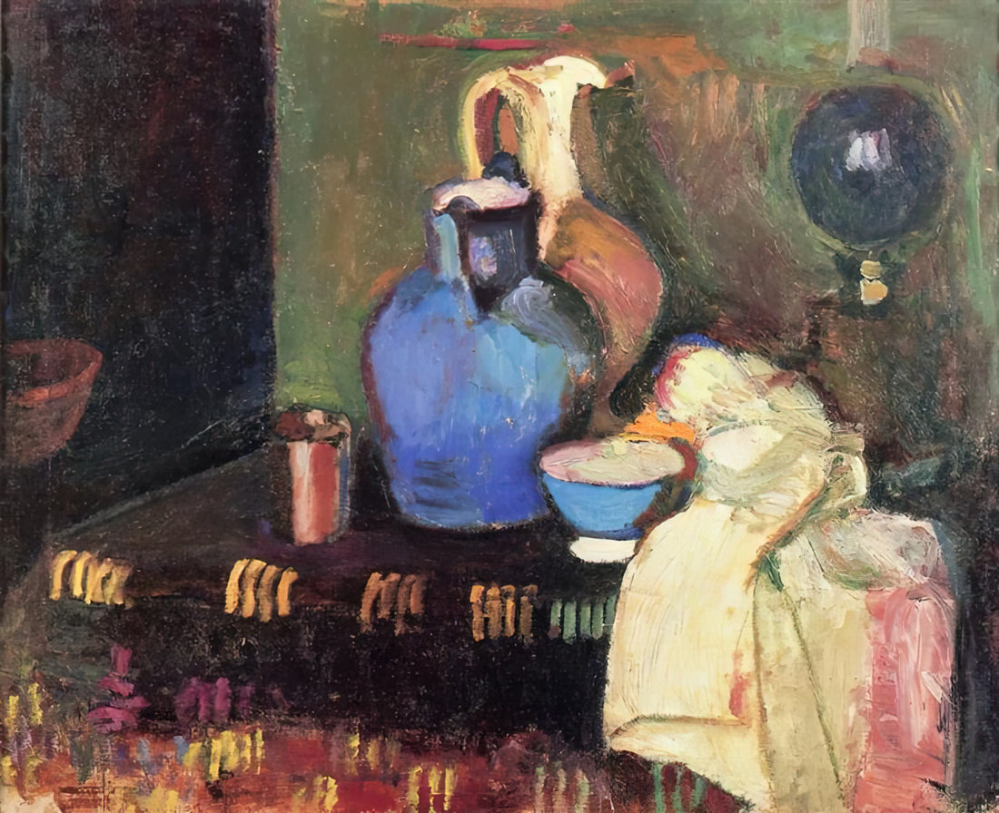 Henri Matisse Poster Blue: The Artist's Signature Color in Modern Decor - THE BLUE JUG 1899 by Henri Matisse