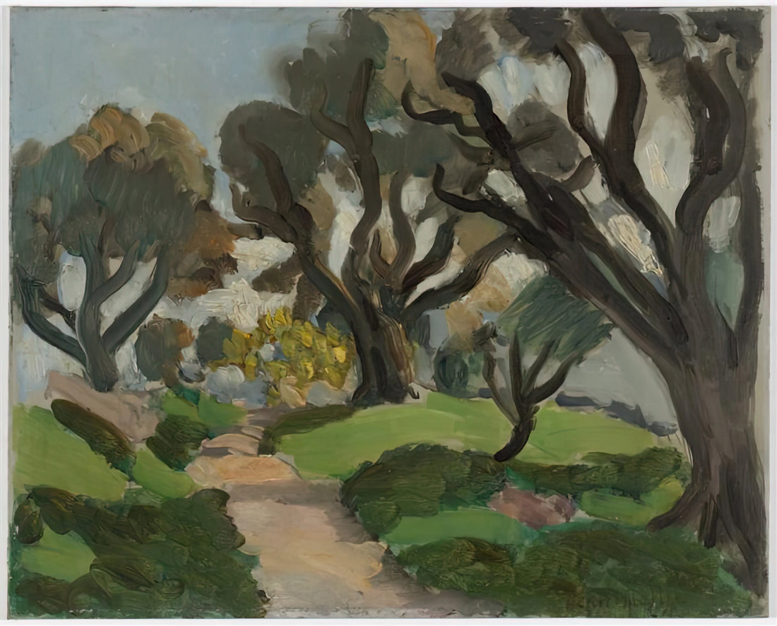 Henri Matisse Red Paintings: A Journey Through Color, Passion, and Modernist Revolution - LANDSCAPE 1918 by Henri Matisse