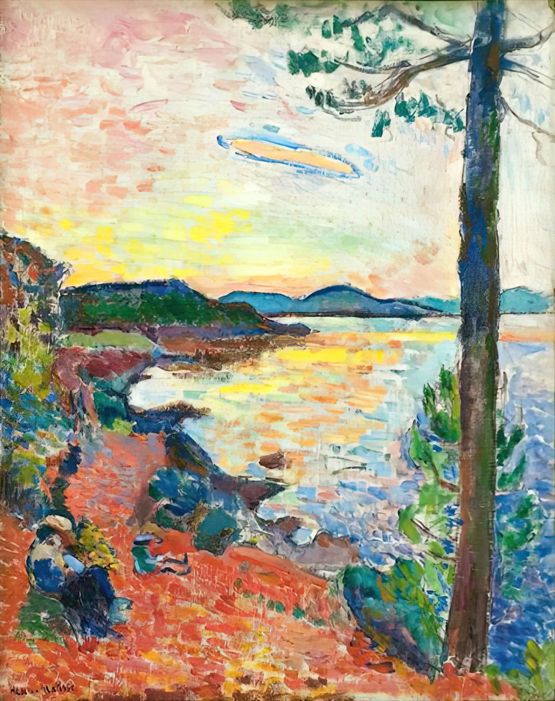 Henri Matisse Simple Paintings: A Guide to the Artist's Essential Works - THE GULF OF SAINT TROPEZ 1904 by Henri Matisse