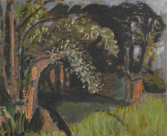 Henri Matisse Textiles: The Fabric of Modern Art and Decorative Innovation - PAYSAGE A MAINTENON 1918 by Henri Matisse
