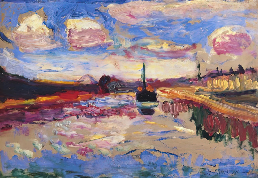 Henri Matisse The Snail Print: A Masterpiece of Color and Form in Modern Art - CANAL DU MIDI 1899 by Henri Matisse