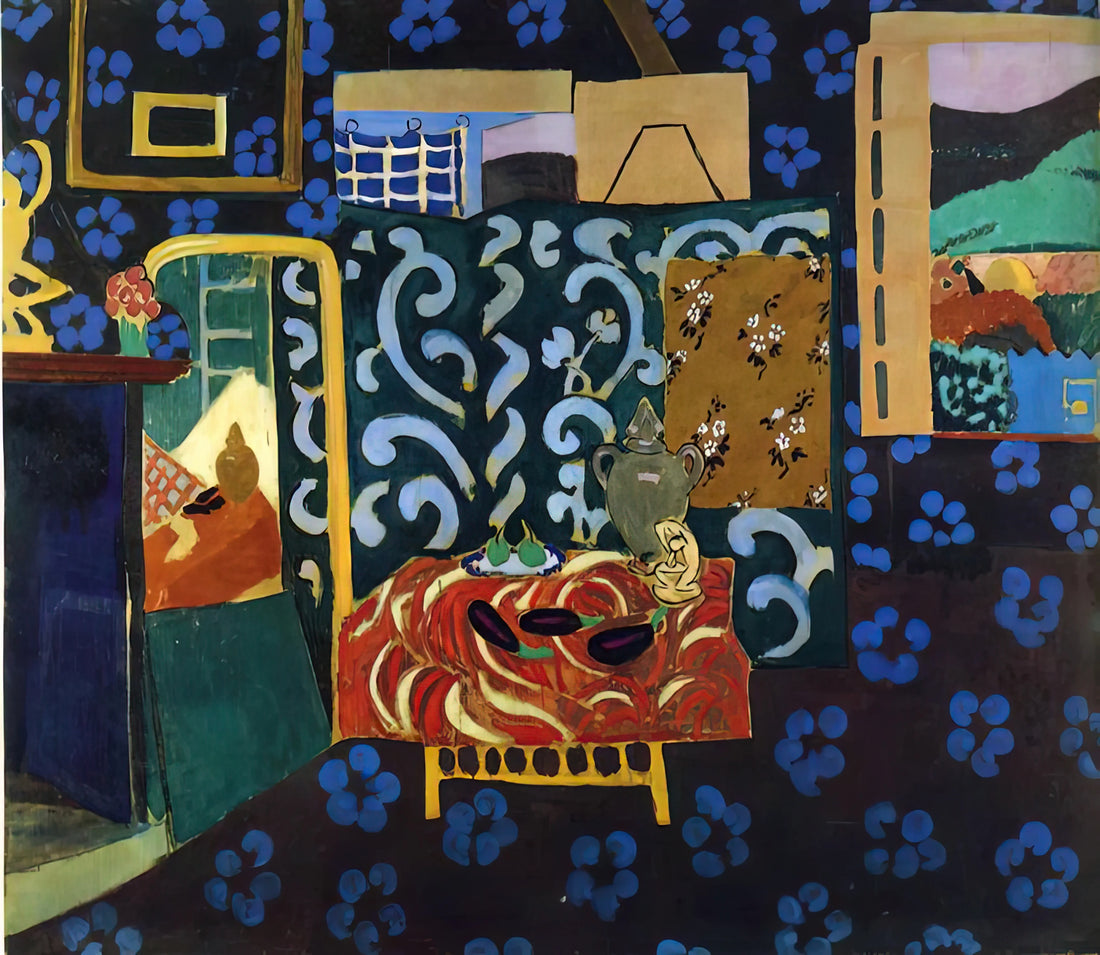 Henri Matisse at the Louvre: The Master's Dialogue with Tradition and Modernity - STILL LIFE WITH AUBERGINES 1911 by Henri Matisse