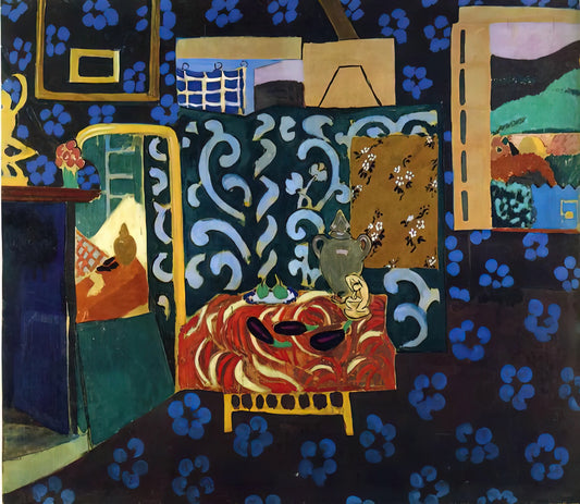 Henri Matisse at the Louvre: The Master's Dialogue with Tradition and Modernity - STILL LIFE WITH AUBERGINES 1911 by Henri Matisse